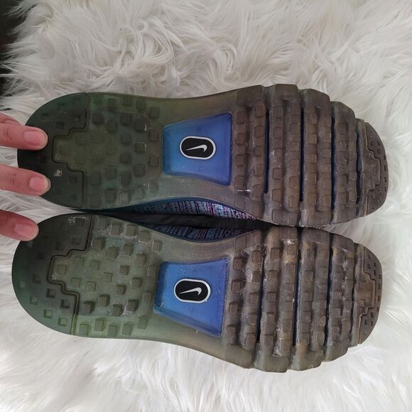 Nike Flyknit Max 620469-005 Women’s Size 7 Running Shoes – Purple Vivid Blue - Picture 8 of 8